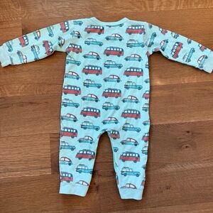 HEYWARD HOUSE | Car Print Long Sleeve Romper